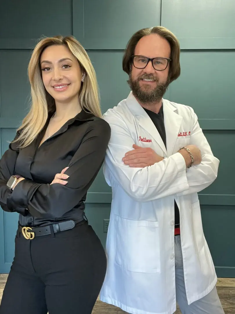 mark abbott nurse practitioner and bianca celleri medical aesthetician